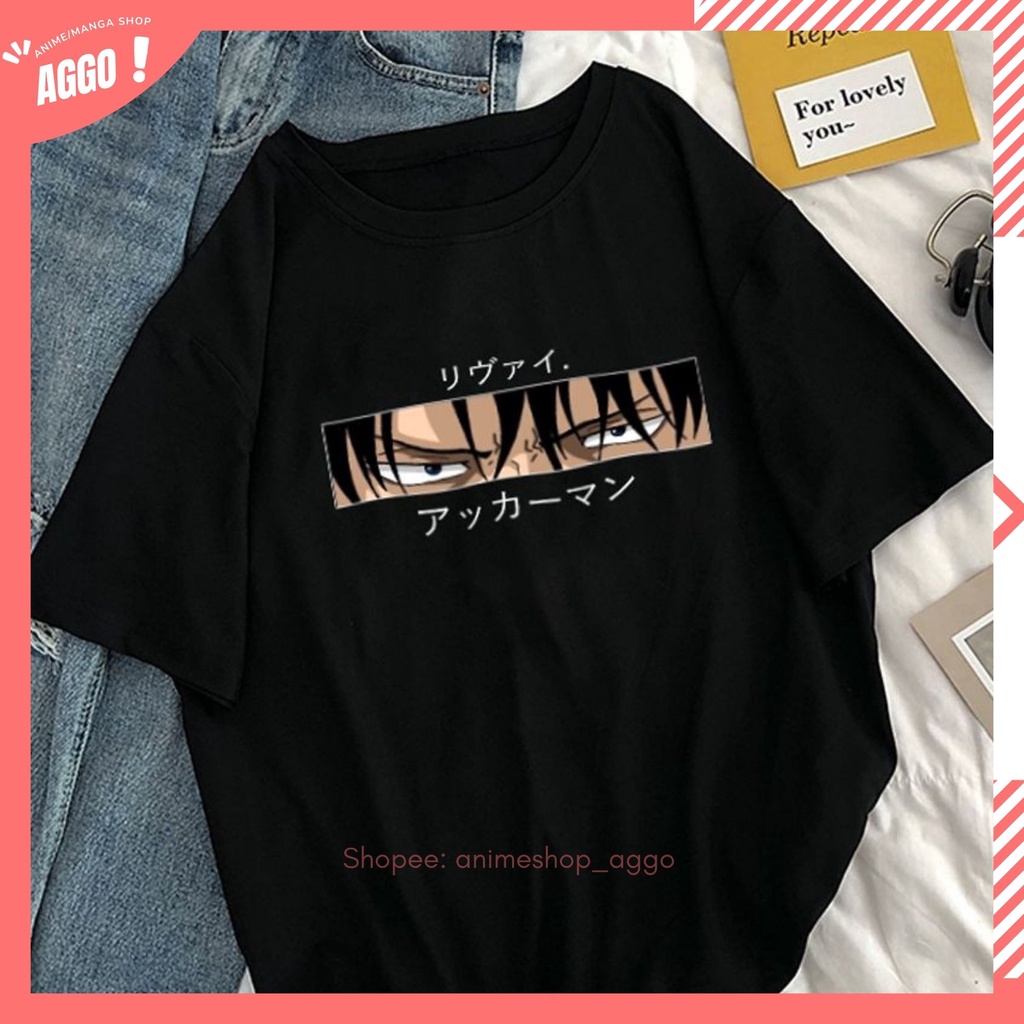 Áo Thun Tay Lửng Levi, Áo Thun Attack On Titan Cực HOT