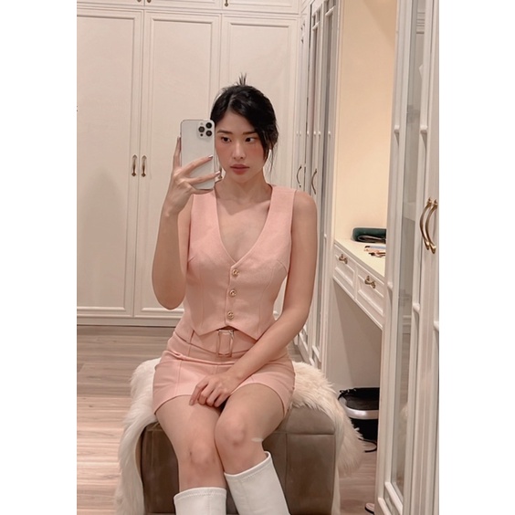 Set ghile + chân váy kèm thắt lưng CAROL SET