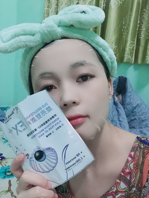 Mặt nạ Đài Loan My Beauty Diary ngọc trai đen EX+