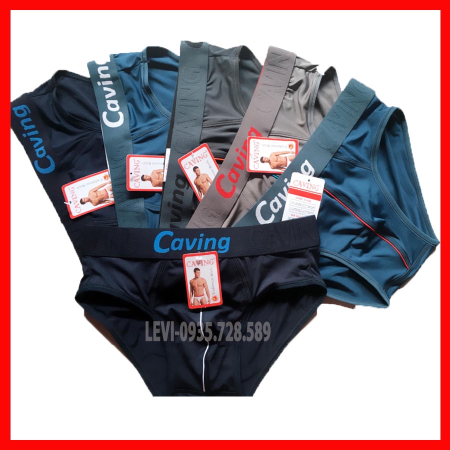 Quần Lót Nam CAVING Vải Thun Lạnh Cao Cấp, Cạp 4cm, Co Dãn, Thấm Hút Tốt, Kháng Khuẩn