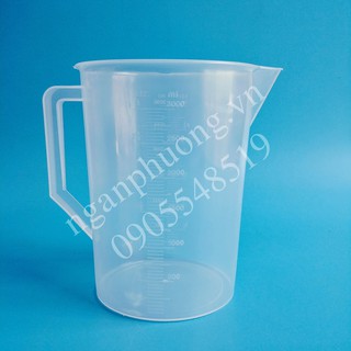 Ca đong 3000ml nhựa có vạch chia, ca nhựa 3 lít