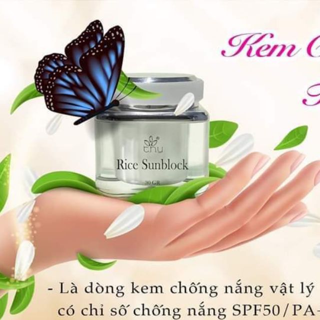 Kem chống nắng rice sunblock Anthy