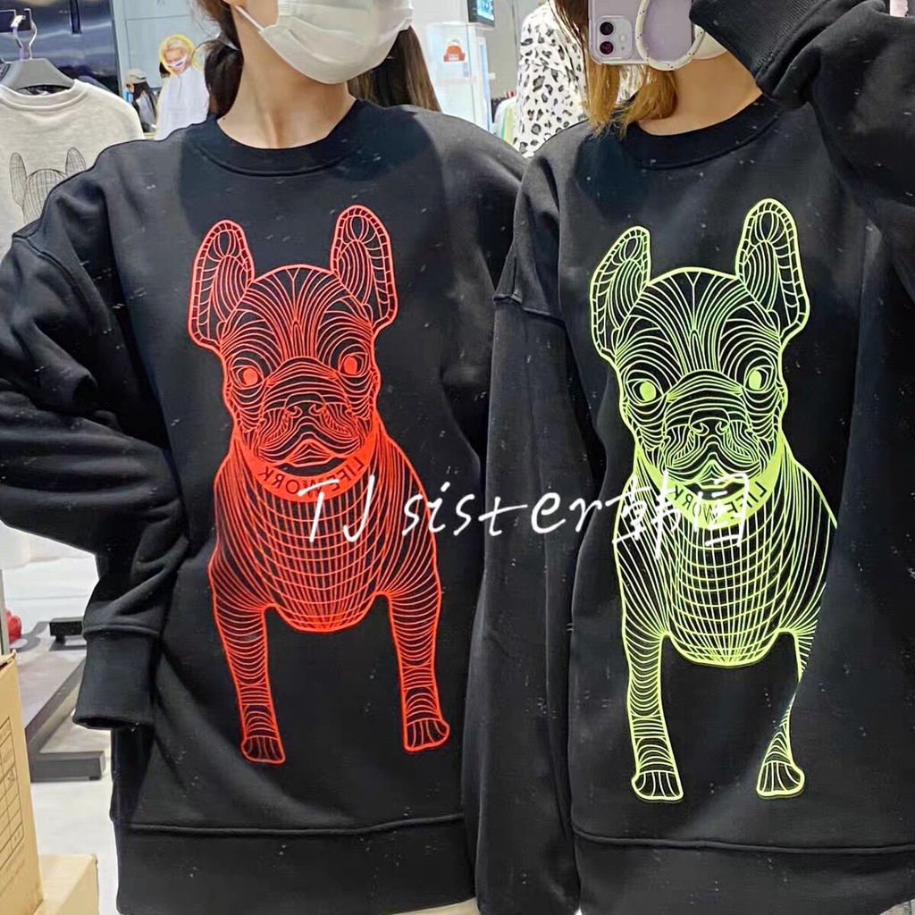 Áo Sweater form rộng hình chó Pitbull 3D_Áo unnisex dài tay thu đông basic, cá tính