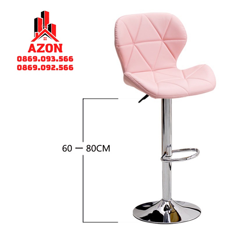 Ghế Quầy Bar - Ghế Cafe Chân Thủy Lực Cao Cấp  Thương hiệu AZON Time