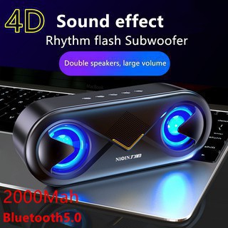 Loa bluetooth không dây mini cầm tay di dộng S6 bass căng đèn LED nhấp nháy theo nhạc