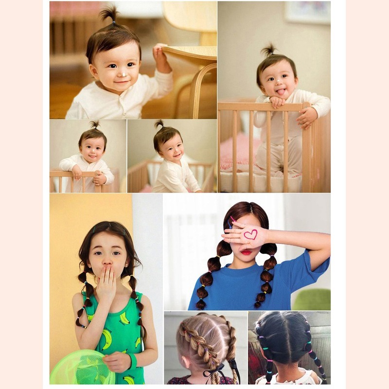 Set 1000 Dây Thun Cột Tóc Nhiều Màu Dùng Một Lần