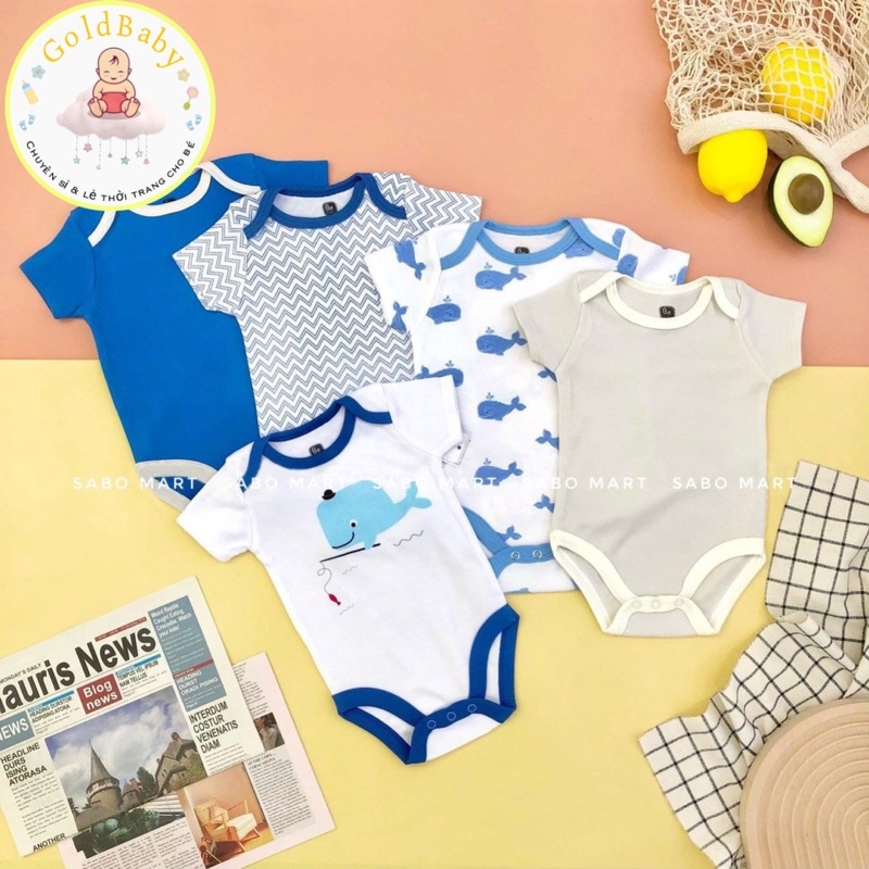 SET 5 BODY CHIP HÃNG CAO CẤP KÈM MÓC CHO BÉ YÊU