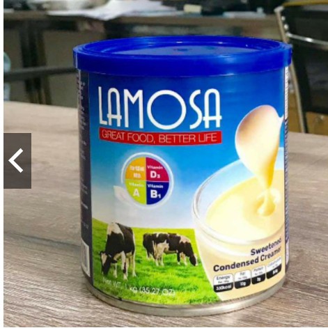 Sữa Đặc Có Đường Cao Cấp LAMOSA Lon 1Kg - Kem Đặc Có Đường Lon 1Kg