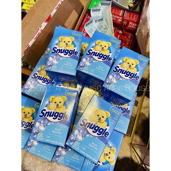 Giấy thơm quần áo Snuggle Blue Sparkle 200 tờ