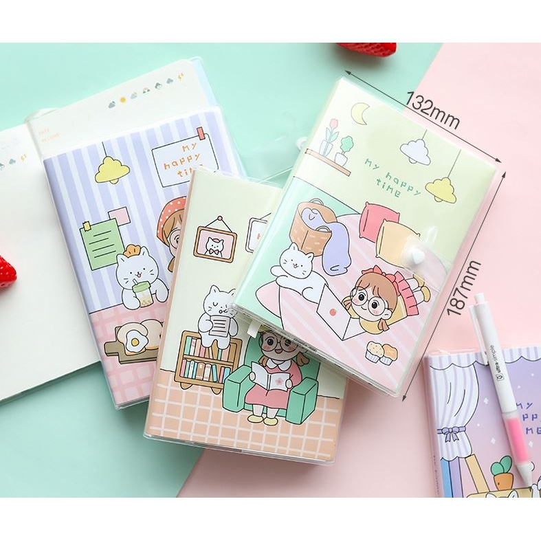 Sổ tay lập kế hoạch PLANNER 100 days bìa nút xinh