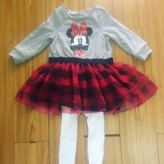 Váy kẻ caro Disney dư xịn