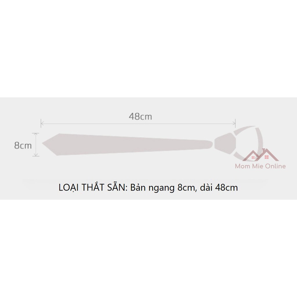 [Bản 8cm] Cà vạt nam THẮT SẴN hoặc TỰ THẮT, vải dày dặn, nhiều kiểu lựa chọn