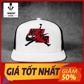 Nón snapback air -jordan hàng cao cấp trắng đen