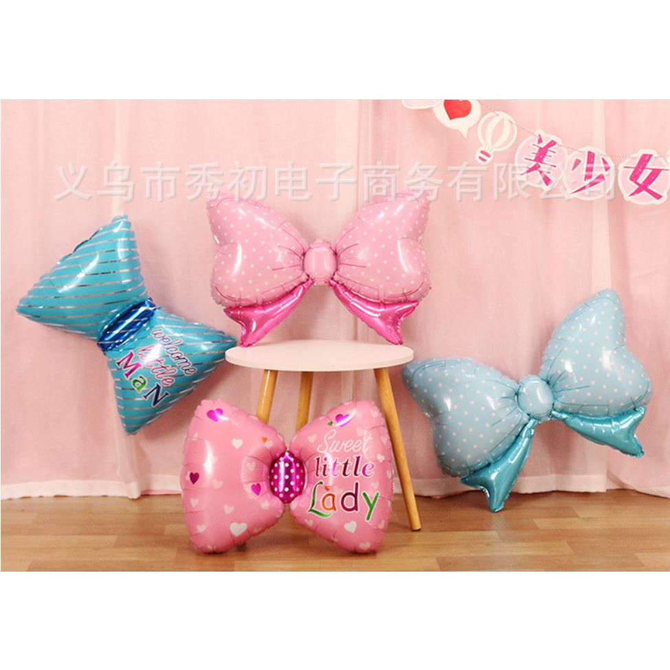 BÓNG TRÁNG NHÔM TRUNG HÌNH NƠ, BONG BÓNG KIẾNG TRANG TRÍ TIỆC