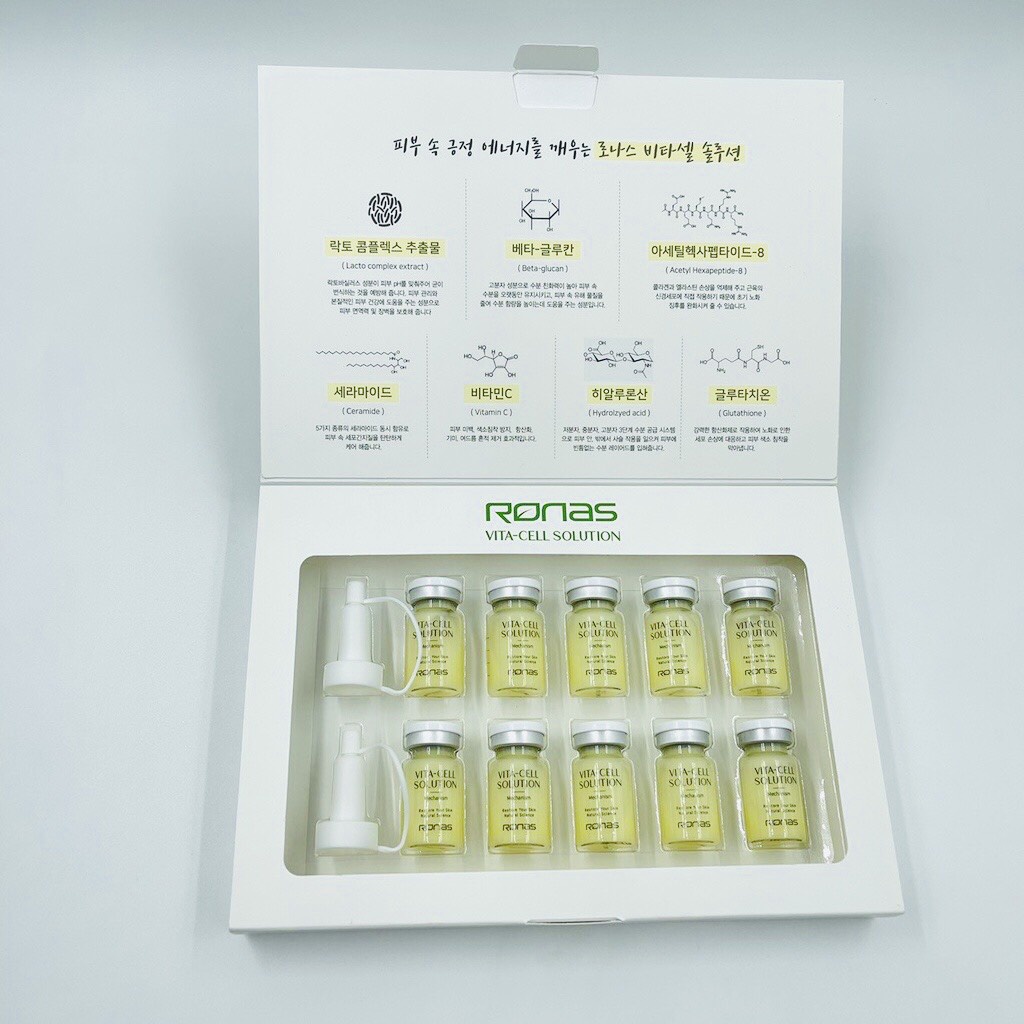 TẾ BÀO GỐC VITAMIN C TRẮNG DA GIẢM NÁM RONAS STEM VITA CELL SOLUTION CHÍNH HÃNG HÀN QUỐC - Lẻ 1 LỌ