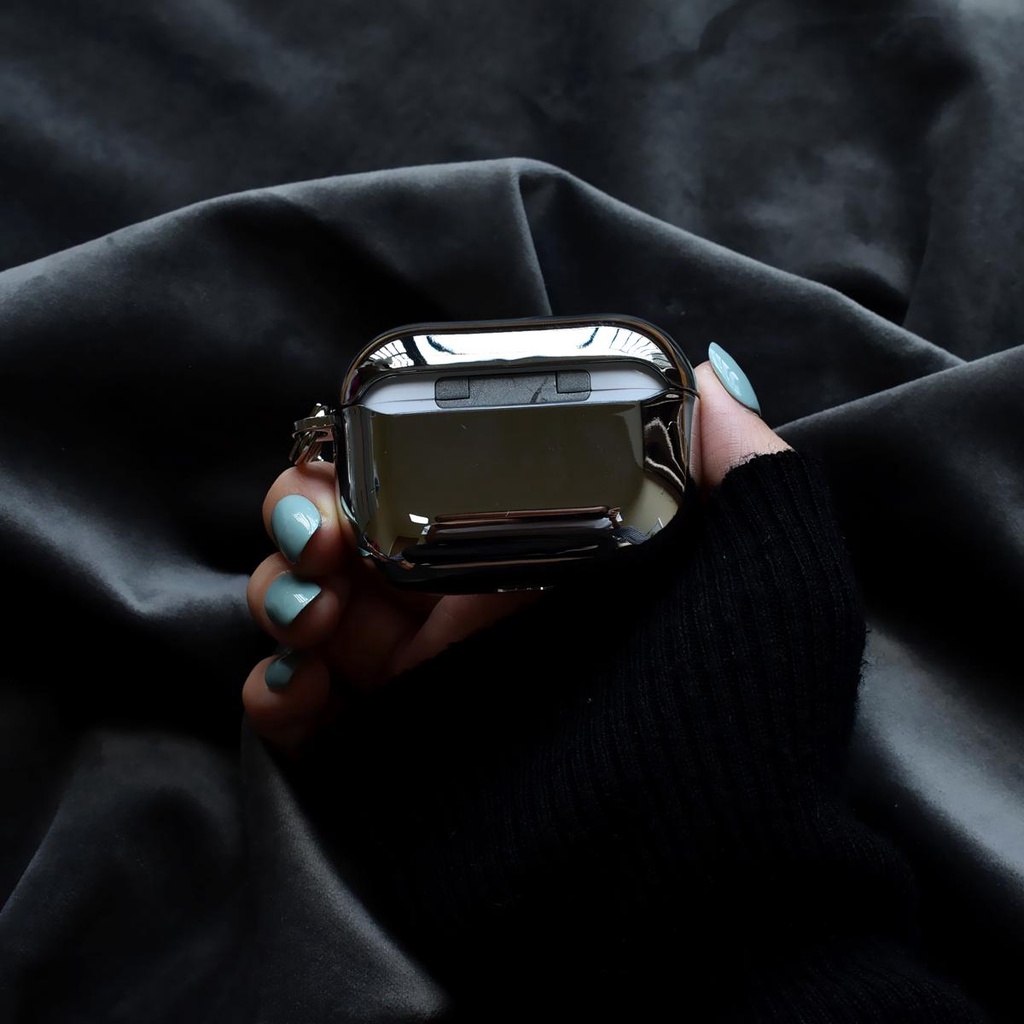 Vỏ Bảo Vệ Hộp Sạc Tai Nghe Bluetooth AirPods 1 2 PRO 3 2021 gen3 PRO 2 2022 Mạ Điện Họa Tiết Lon coca cola Đen Đơn Giản