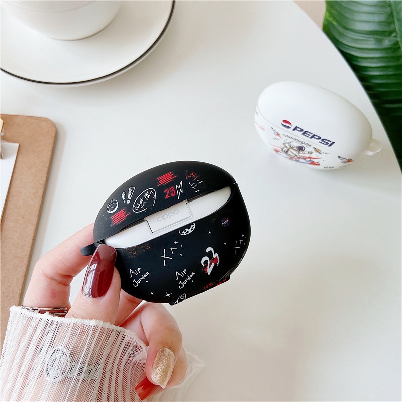 Sẵn Sàng! Vỏ Bảo Vệ Hộp Sạc Tai Nghe OPPO Enco Air 2 Mềm Hình Phi Hành Gia Nasa