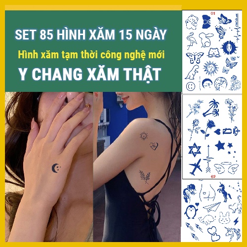 Set 80 Hình Xăm Mini, Hình Xăm 15 Ngày Siêu Chống Nước y chang xăm thật