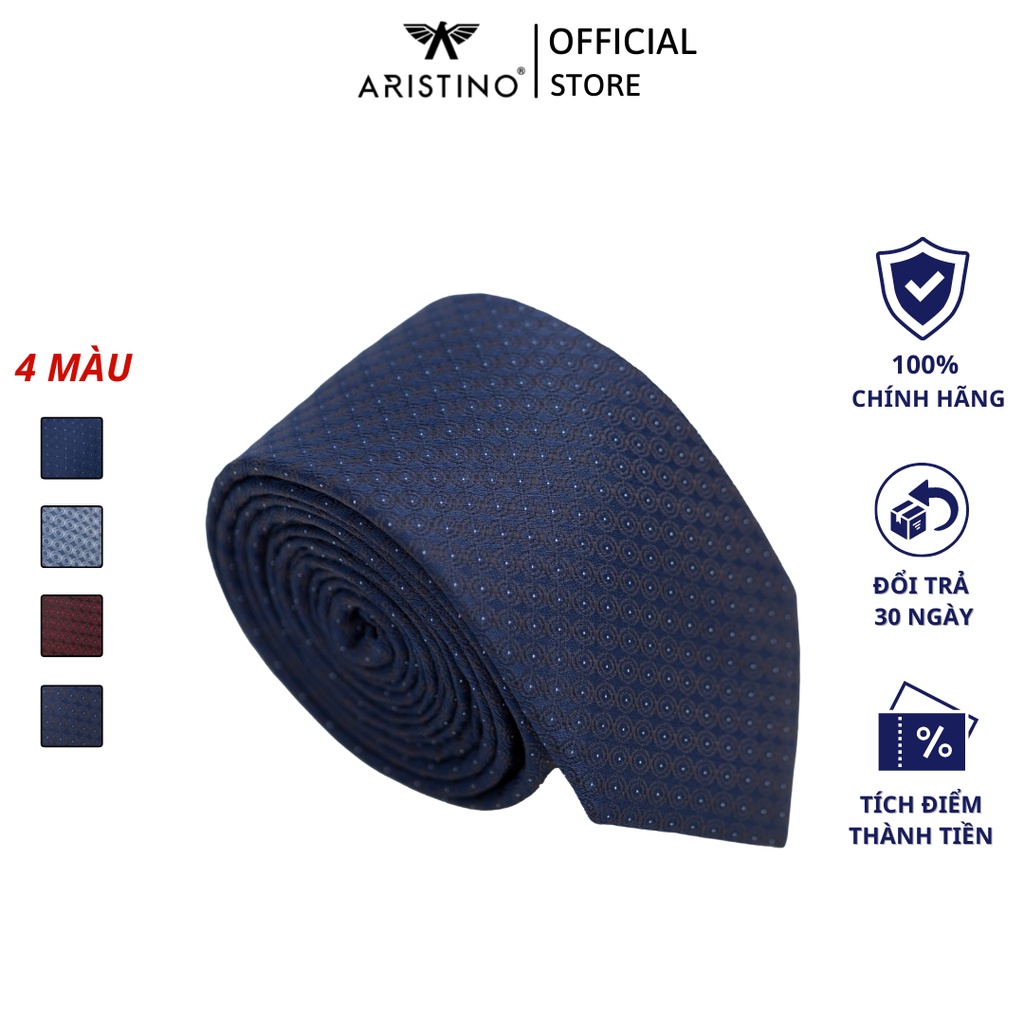 Cà vạt nam ARISTINO lịch lãm, sang trọng, kèm hộp giấy - ATI01802