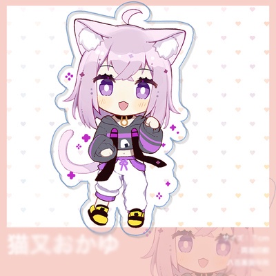 Móc khóa in hình HOLOLIVE Vtuber mica trong acrylic anime chibi xinh xắn tiện lợi