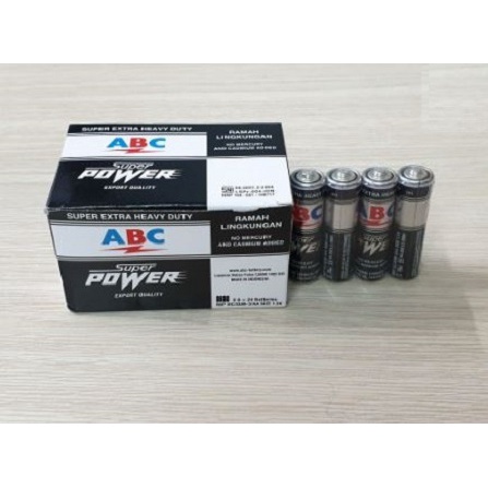 2 Lốc Pin AA  ABC Super Power 1.5V- Hàng nhập khẩu Indonesia, Siêu bền