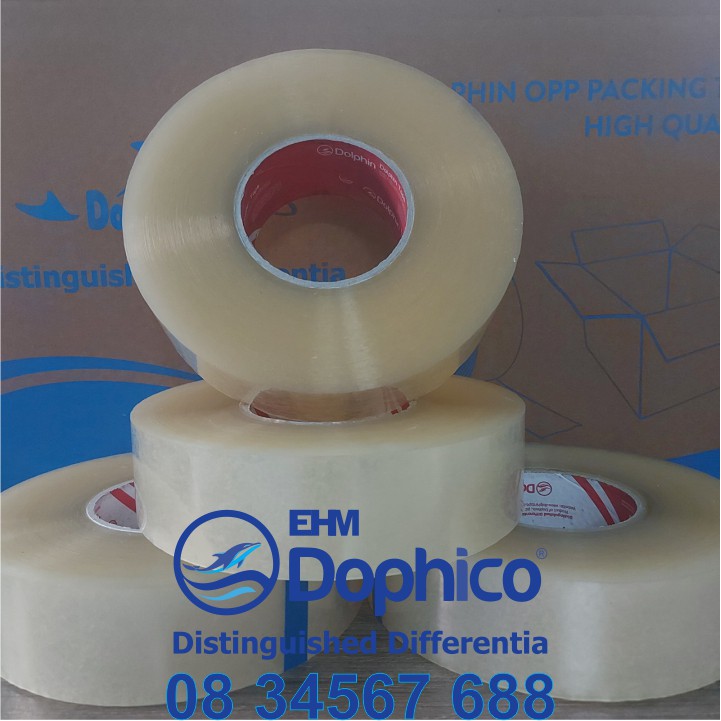 Băng dính trong 1kg/cuộn – Lõi giấy siêu mỏng 2,5mm  và nhẹ - Chuyên dùng đóng hàng hóa, thùng carton