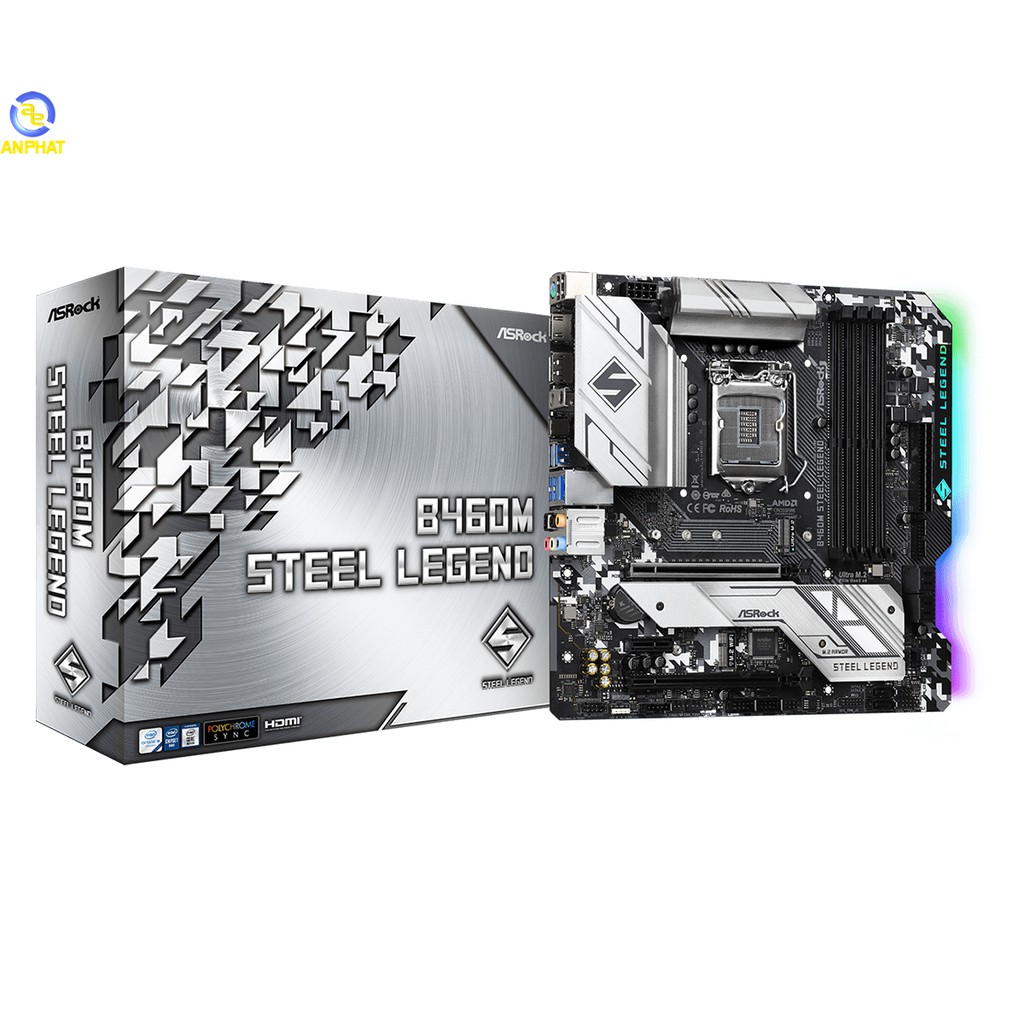 [Mã ELMS05 giảm 5% đơn 300k]Bảng mạch chính Asrock B460M STEEL LEGEND - Bảo hành chính hãng 36 Tháng | BigBuy360 - bigbuy360.vn
