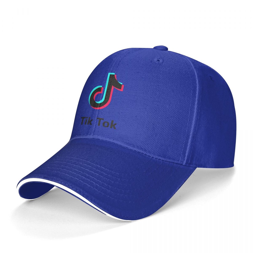 TikTok Logo In Mũ Nam Nữ Chống Nắng Mũ Bóng Chày Thường Ngày Hợp Thời Trang Mũ Golf Thể Thao Mùa Hè 