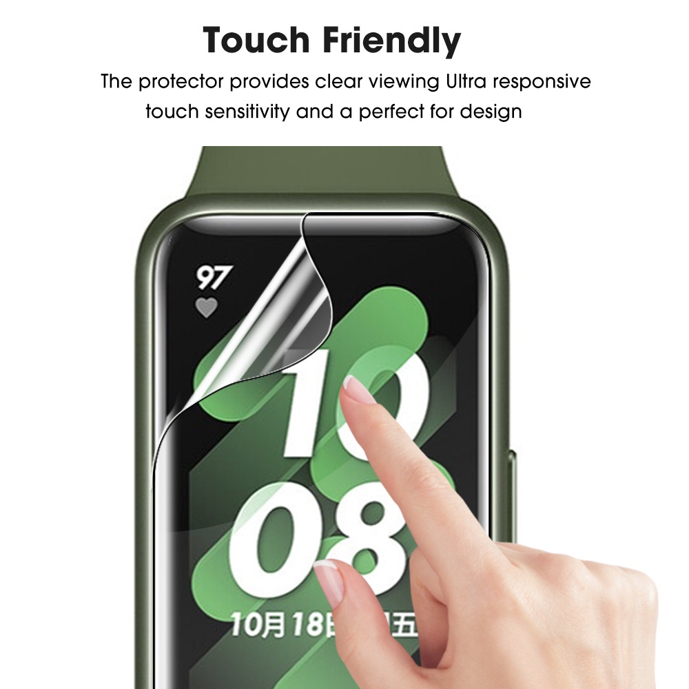 1 Miếng Dán Màn Hình HD Viền Cong 3D Bằng Hydrogel TPU Dẻo Chống Trầy Cho Huawei Band 7