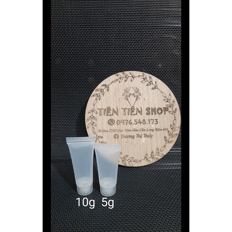 Tuýp nhựa trong mờ 5g, 10g