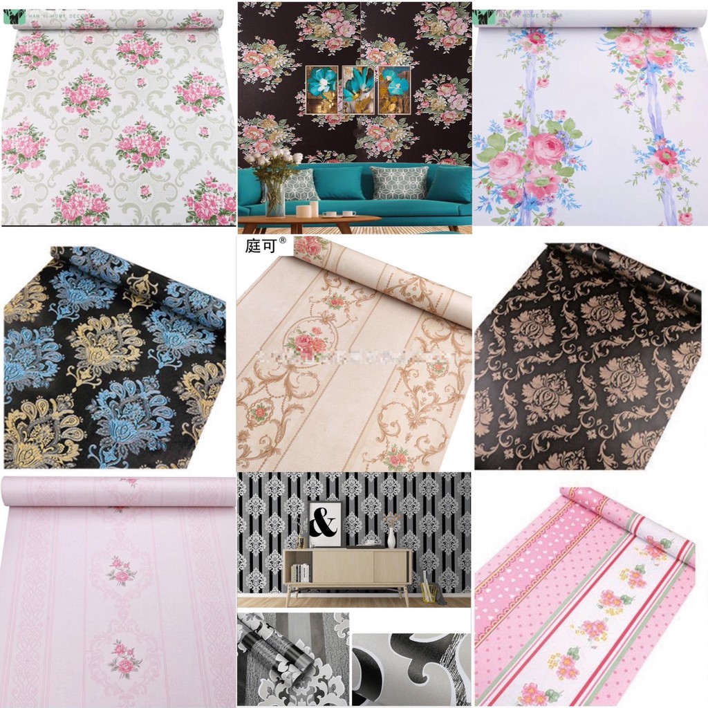 10 Mét Decal Giấy Dán Tường PVC 45cm Rộng - HỌA TIẾT CHÂU ÂU KSL02