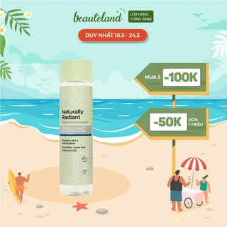 Toner acid tẩy da chết, sáng da Naturally Radiant Glycolic Tonic 5% Glycolic Acid 100ml