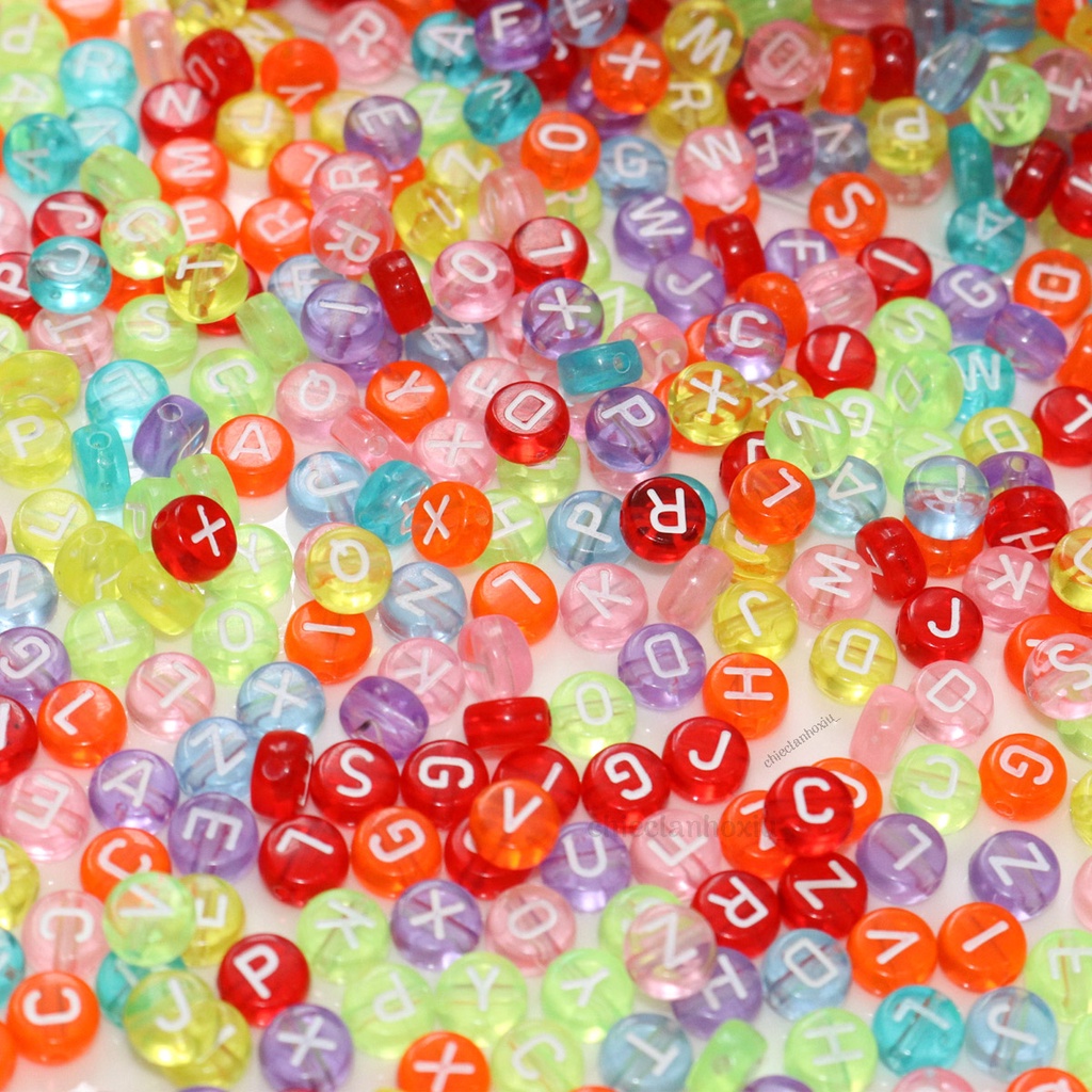 HẠT CHỮ CÁI NHIỀU MÀU SẮC ˖◛⁺ ⑅ ♡
