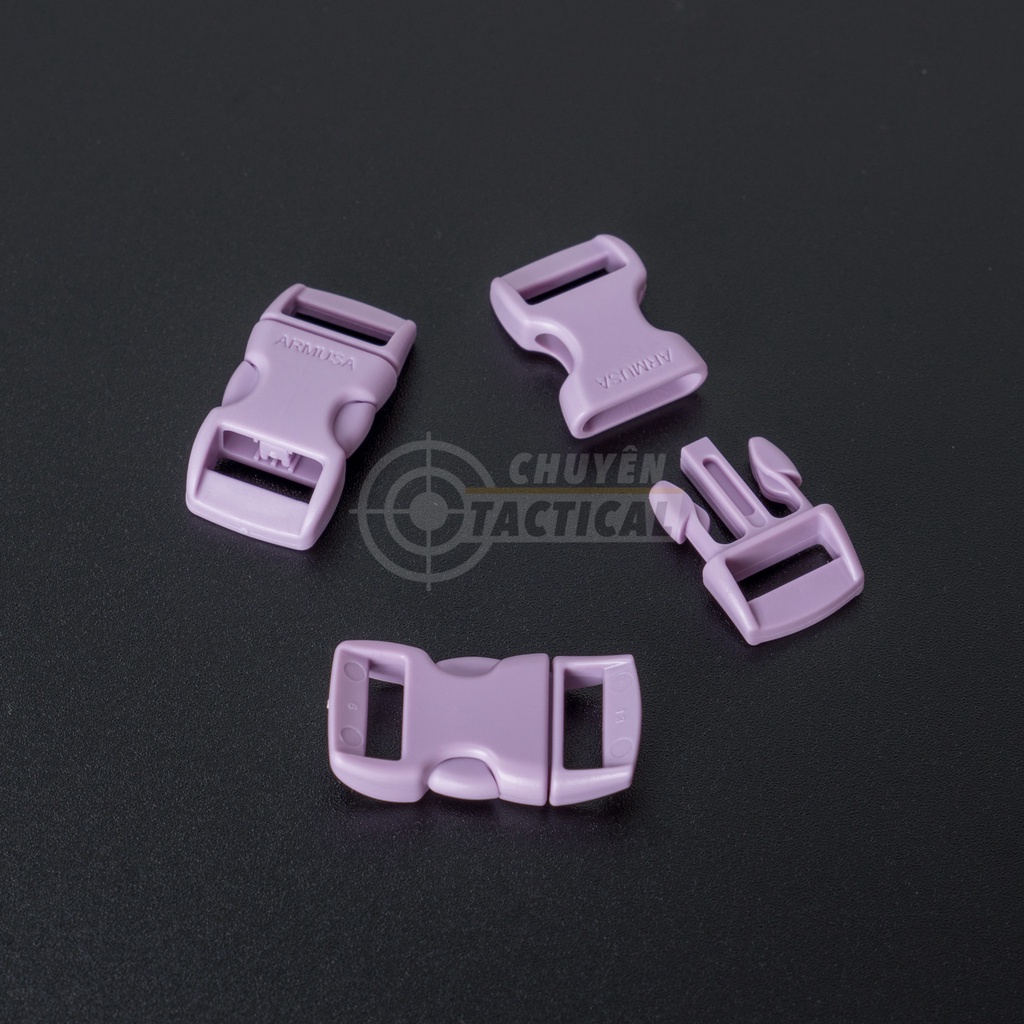 Khóa bấm nhựa paracord làm vòng tay sinh tồn - PARACORD BUCKLE 3/8"