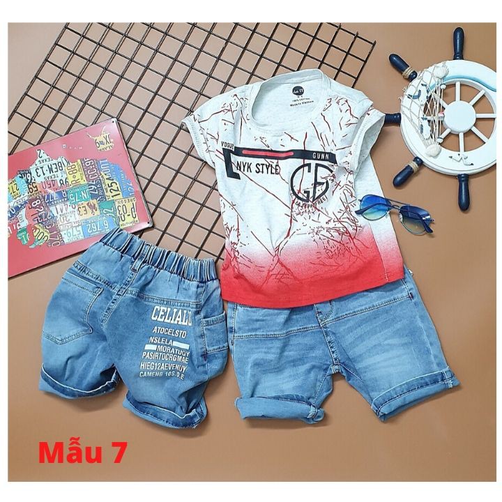 [Mặc là ĐẸP] Đồ bộ bé trai từ 25-42kg - Thời trang bé trai- jeans - thun cotton thấm hút mồ hôI - Tomchuakids