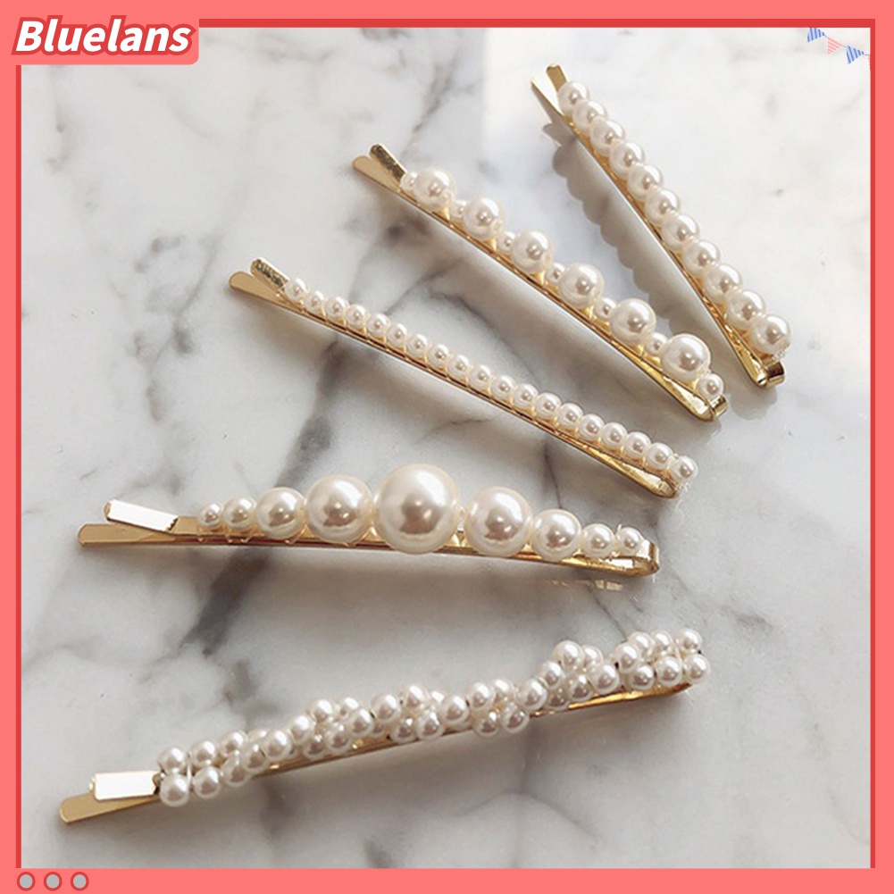 Kẹp tóc đính ngọc trai nhân tạo sành điệu cho nữ