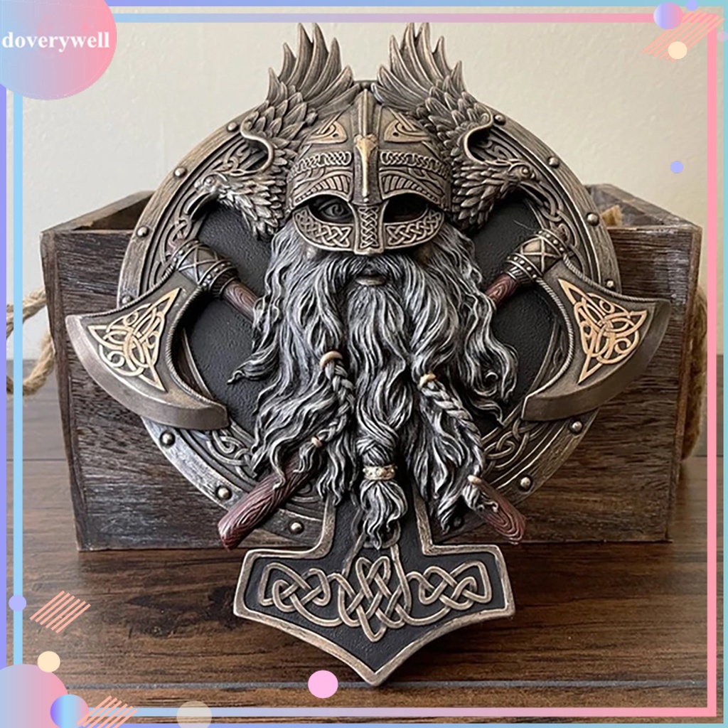 Đầu Lâu Treo Tường Trang Trí Phong Cách Viking