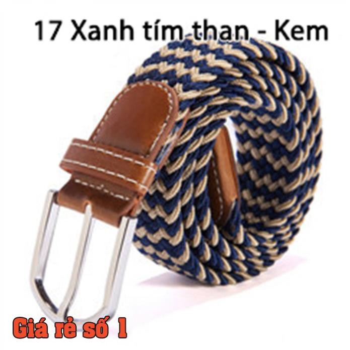 Thắt lưng vải dù co giãn bản 3,5cm - Nhóm màu phối Xịn 👙