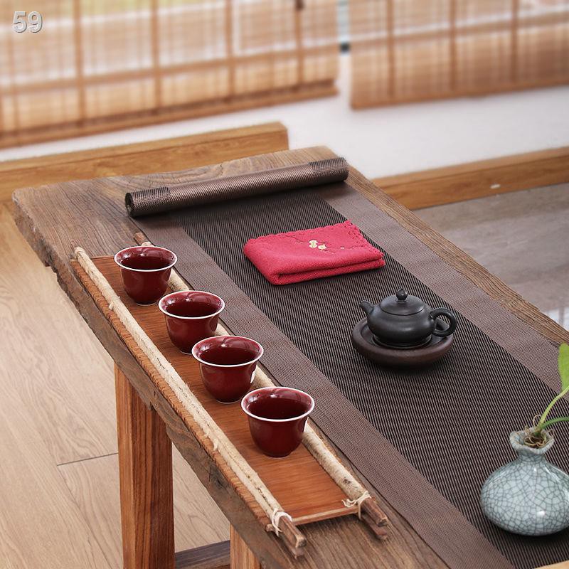 Khay trà, thảm trải bàn phụ kiện bộ ấm chiếu trà nhỏ, đạo, tre trúc lọc nước Zen cặn bãD