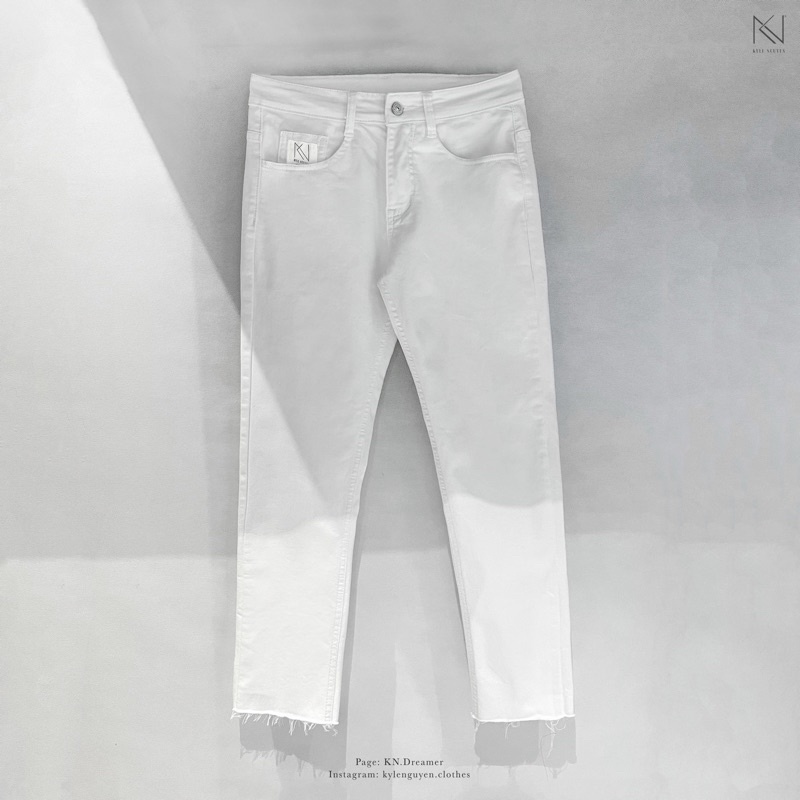 QUẦN SKINNY JEANS TRẮNG- SKINNY JEANS'S KN