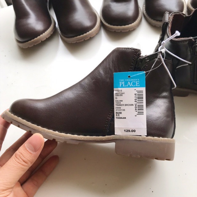 Boot da cao cổ nâu Place | BigBuy360 - bigbuy360.vn