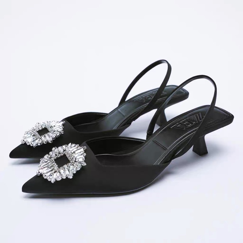 Guốc Zara đính đá - có sẵn