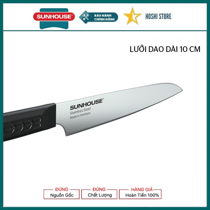 Dao gọt hoa quả xuất Nhật siêu sắc đa năng SUNHOUSE KS-KN100PS - Sản xuất bới Masamoto Việt Nam