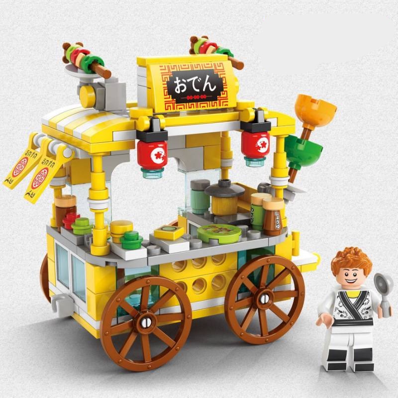 Khối xây dựng hạt Kiến trúc đô thị Đồ chơi ghép hình Chế độ xem phố đồ chơi trẻ em Đồ chơi mô hình