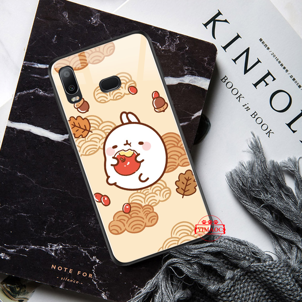 Xiaomi 4X 6A Note 5 6 7 Pro Mi 8 Lite glass case 39Q cute hot chocolate clipart