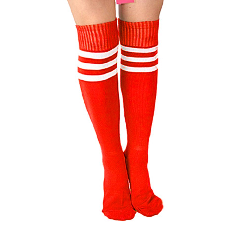 Vớ qua gối viền sọc Unisex mềm mại