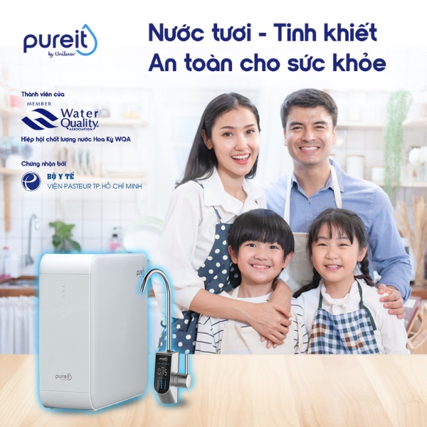 [ Miễn phí lắp đặt - Bảo hành 2 năm ] Máy lọc nước Unilever Pureit Delica UR5840, âm tủ bếp, công suất lõi RO cực đại.