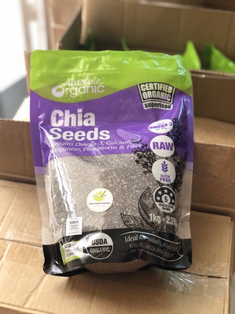 [CAM KẾT CHÍNH HÃNG] Hạt chia Úc Absolute Organic 1kg nhập khẩu chính ngạch