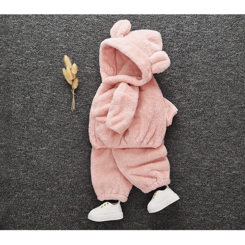 bộ lông tai gấu cho bé trai và gái từ 0-6 tuổi đẹp