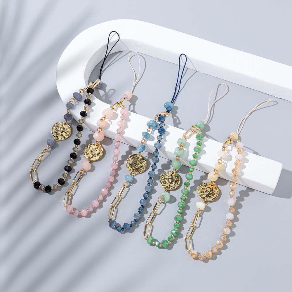 Dây Đeo Điện Thoại Xâu Hạt Nhiều Màu Phong Cách Bohemia